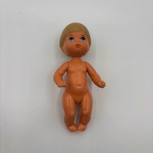 Vintage Mattel Tommy Boy Barbie 1976‎ 4” Blonde Hair Baby Infant Doll Pose-able